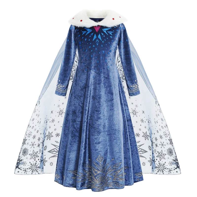 Elegant Girls Elsa Dress With Appliques For Birthday Party - ToylandEU