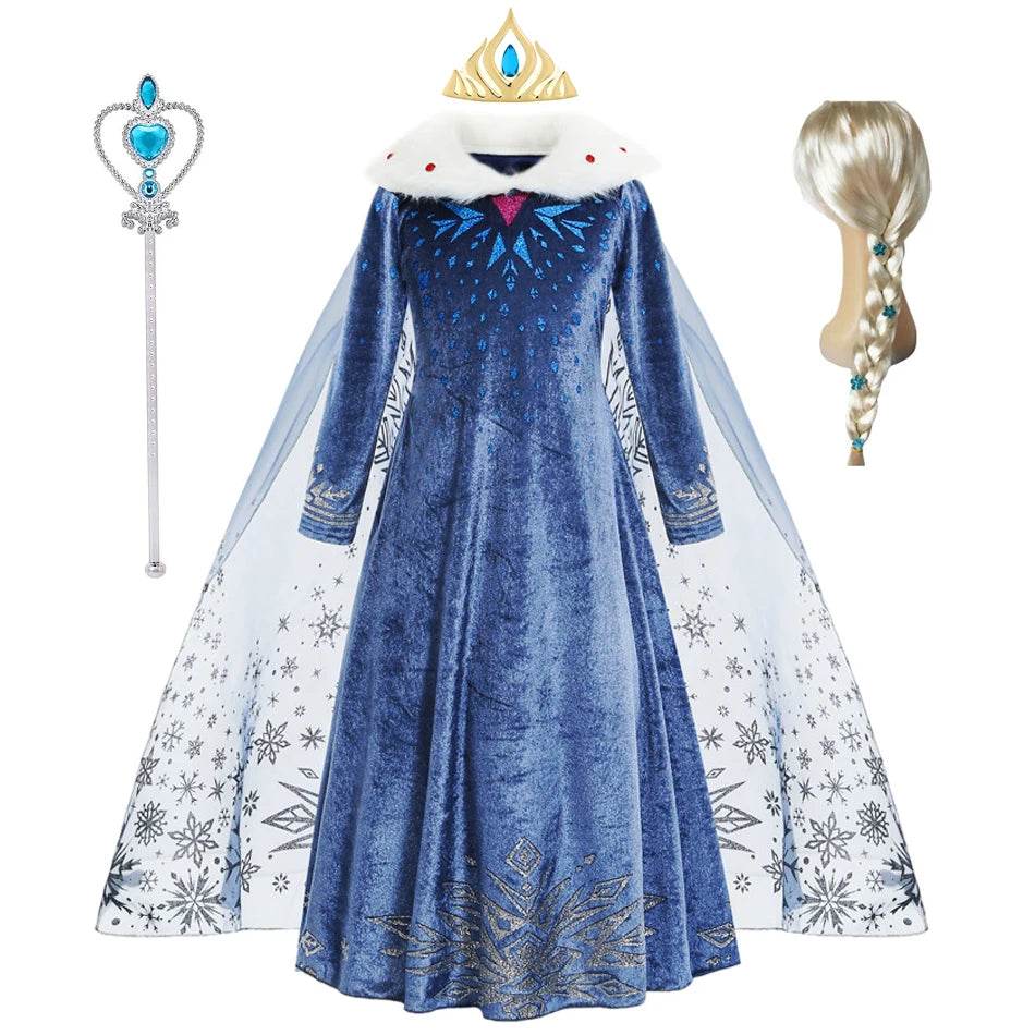 Elegant Girls Elsa Dress With Appliques For Birthday Party - ToylandEU