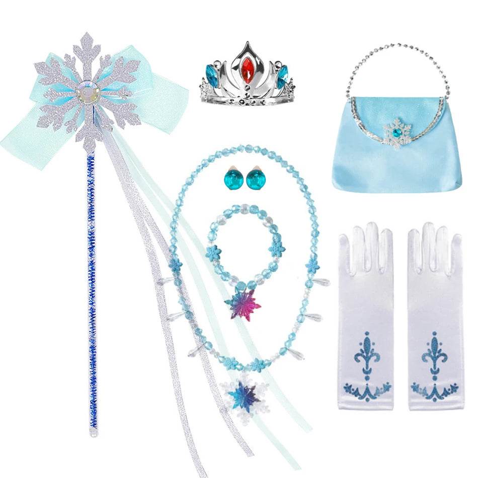 Elegant Girls Elsa Dress With Appliques For Birthday Party - ToylandEU