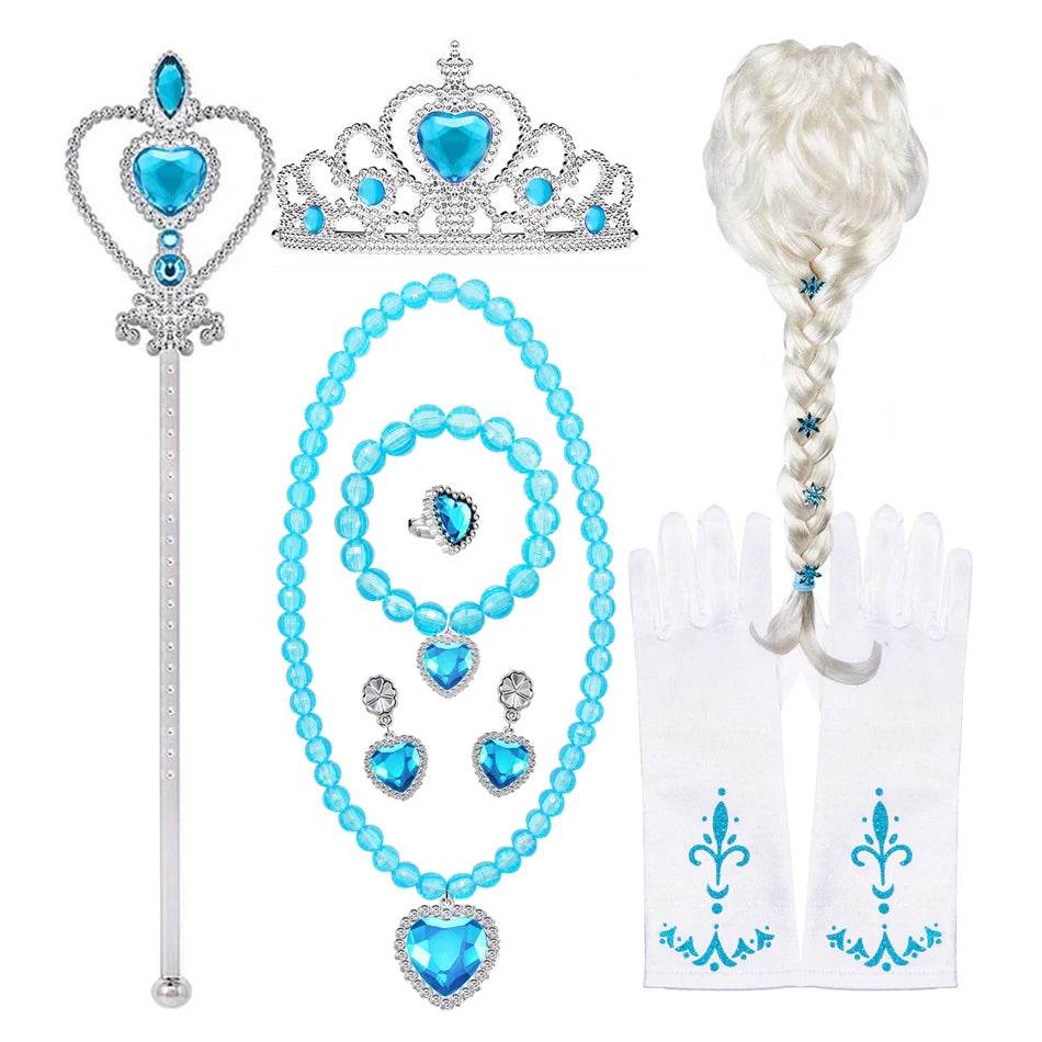 Elegant Girls Elsa Dress With Appliques For Birthday Party - ToylandEU