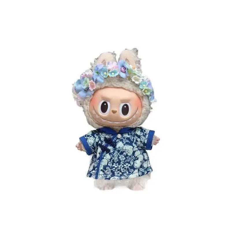 Elegant Hairpin Headwear Blue White Porcelain For BJD Dolls - ToylandEU