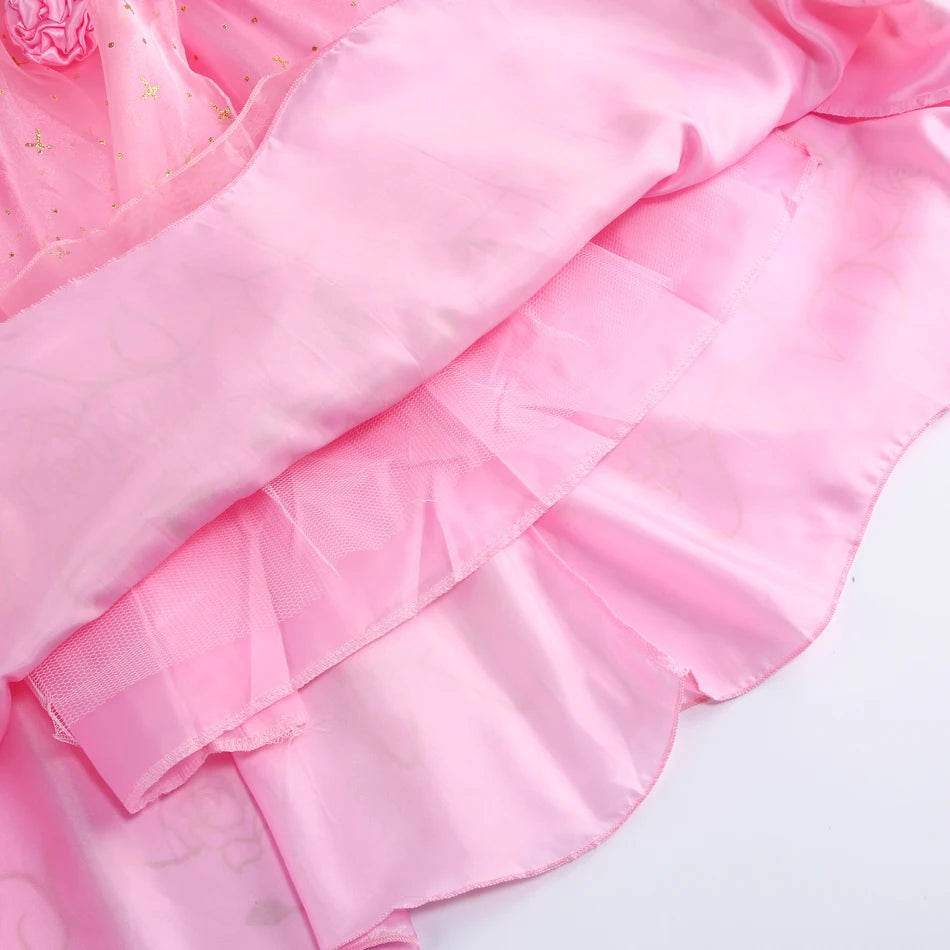 Elegant Halloween Princess Dress Aurora Pink Gown For Girls - ToylandEU