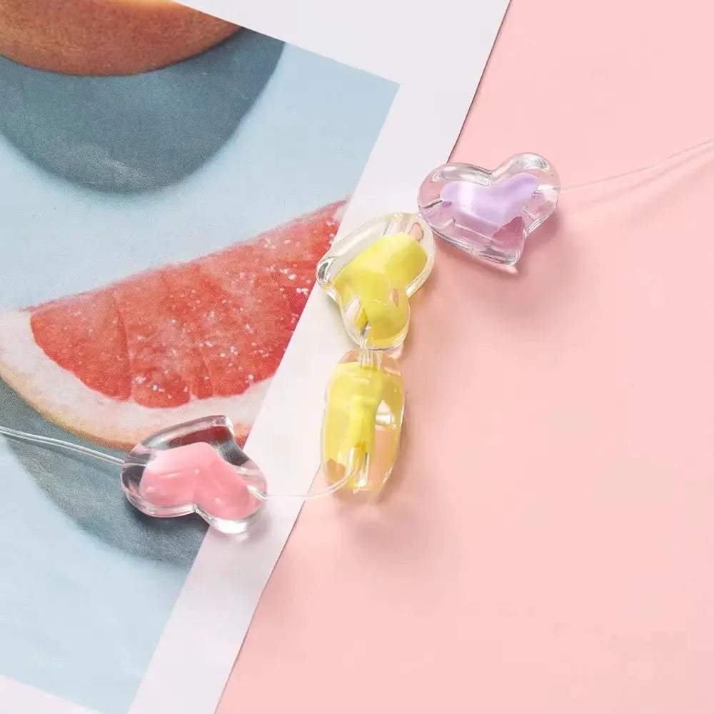 Elegant Heart Shaped Acrylic Beads Kit For Jewelry Making - ToylandEU
