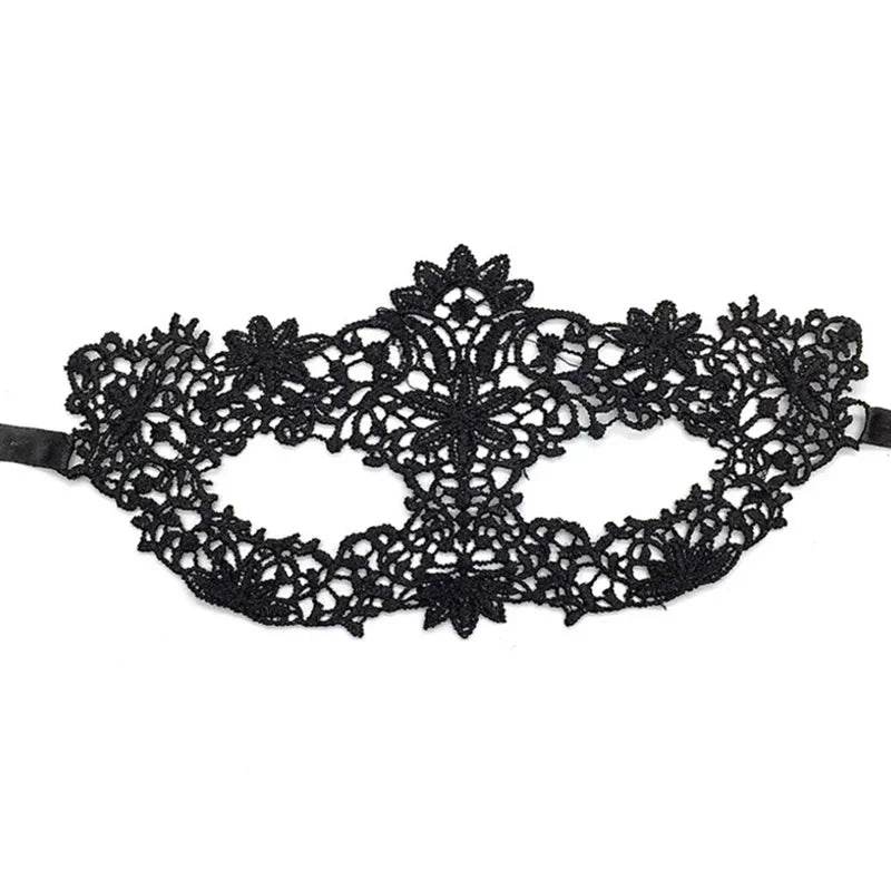 Elegant Masquerade Eye Mask Black Lace For Couples Events - ToylandEU