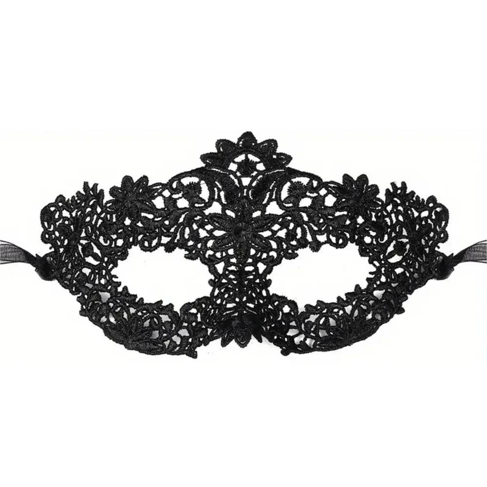 Elegant Masquerade Mask Set Black Lace For Couples - ToylandEU