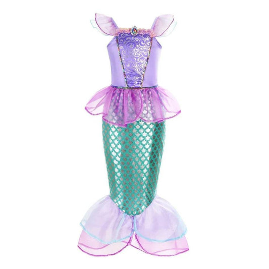 Elegant Mermaid Dress Ankle Length With Appliques For Girls - ToylandEU