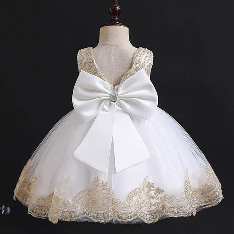 Elegant Princess Dress Lace Tutu With Big Bow For Girls Ages 3 To 6 - ToylandEU