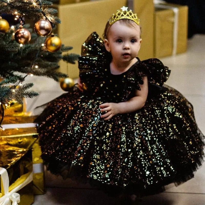 Elegant Princess Tutu Dress With Lace Trim For Girls 1-5T Prom Pageants Ceremonies Occasions - ToylandEU