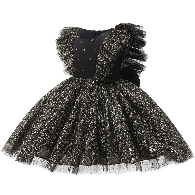 Elegant Princess Tutu Dress With Lace Trim For Girls 1-5T Prom Pageants Ceremonies Occasions - ToylandEU