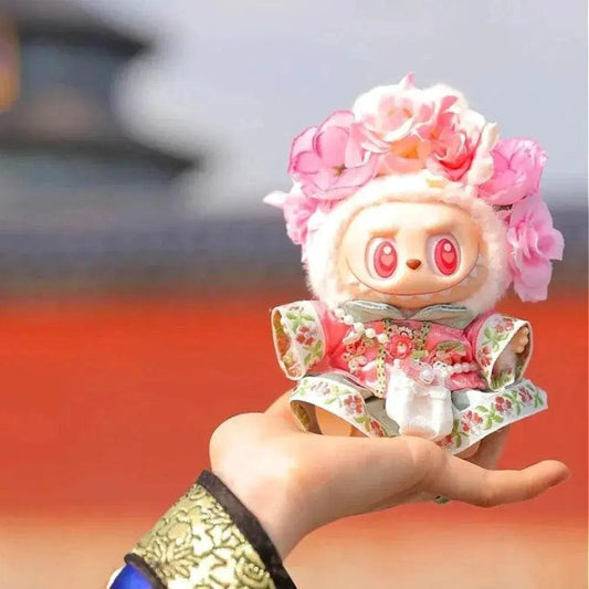  Elegant Summer Flower Qipao Dress for Labubu Dolls -  ToylandEU™