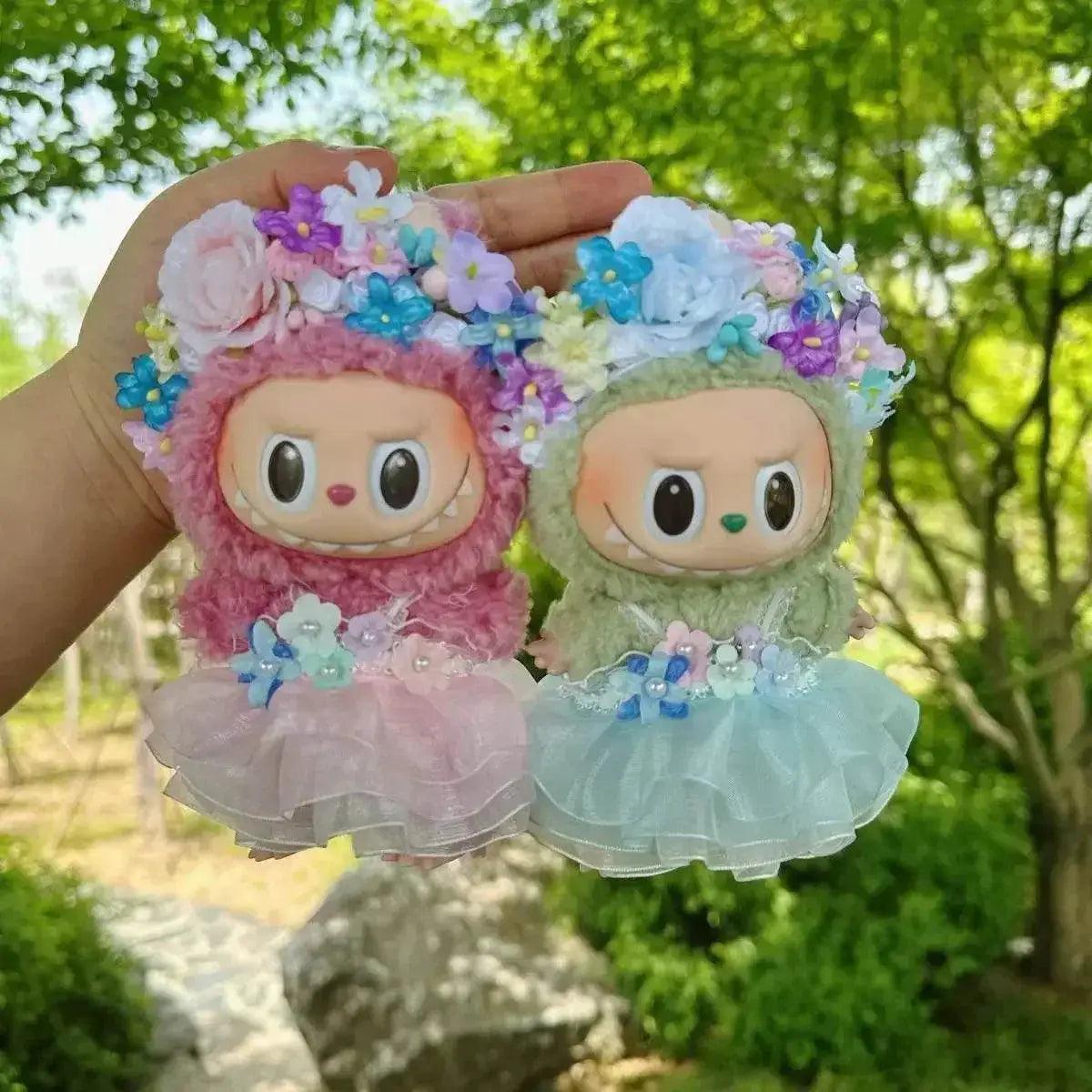  Elegant Summer Flower Qipao Dress for Labubu Dolls -  ToylandEU™