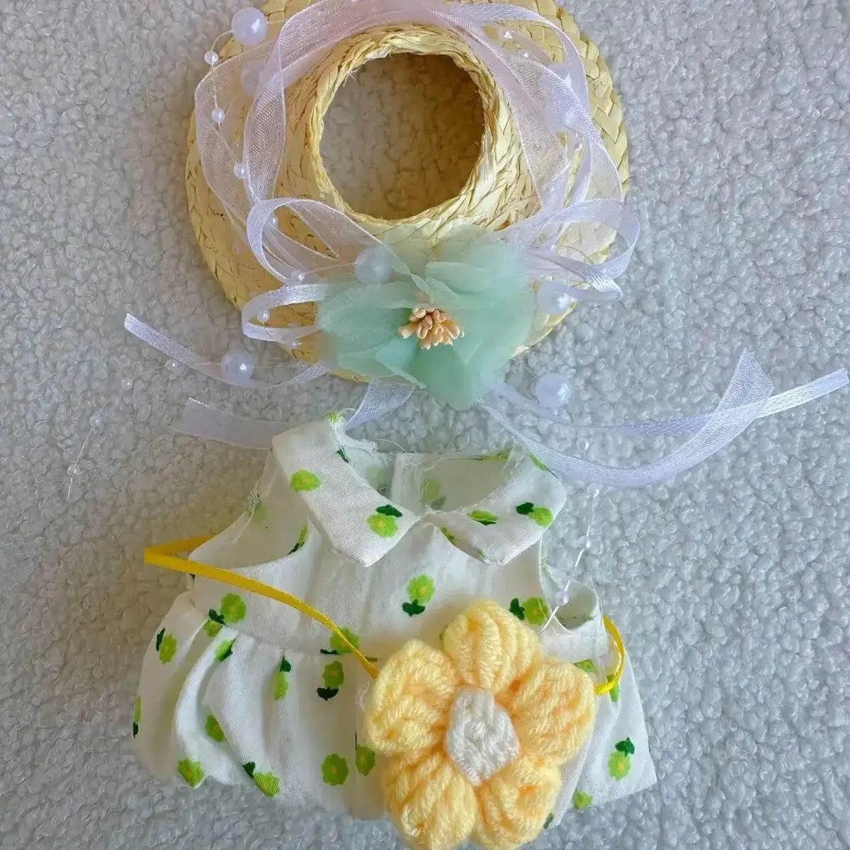  Elegant Summer Flower Qipao Dress for Labubu Dolls -  ToylandEU™