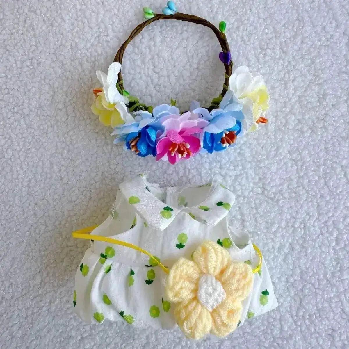  Elegant Summer Flower Qipao Dress for Labubu Dolls -  ToylandEU™