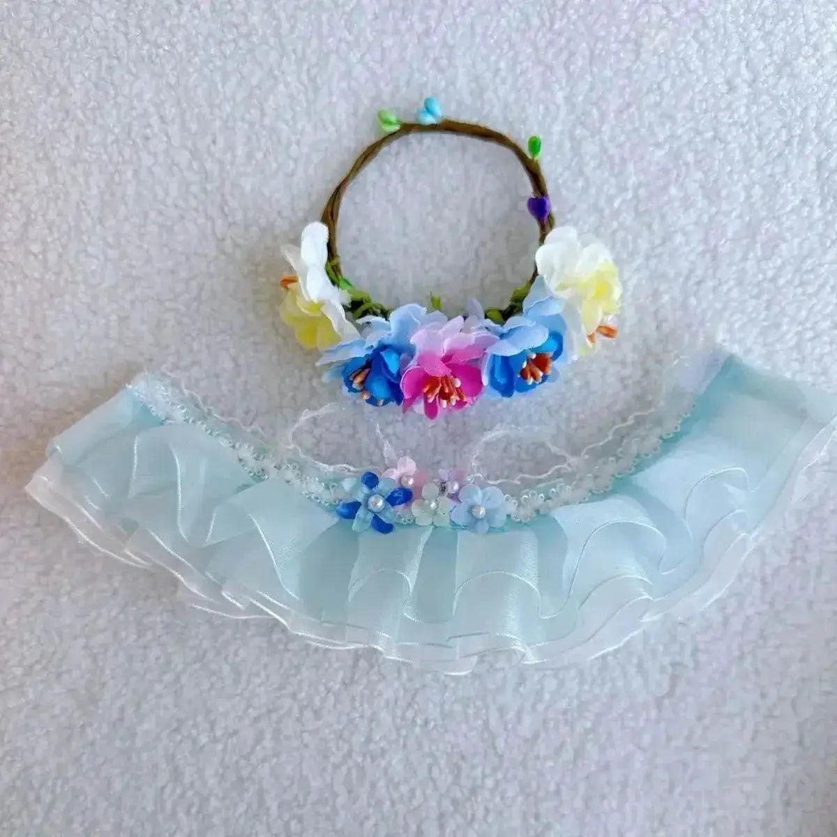  Elegant Summer Flower Qipao Dress for Labubu Dolls -  ToylandEU™