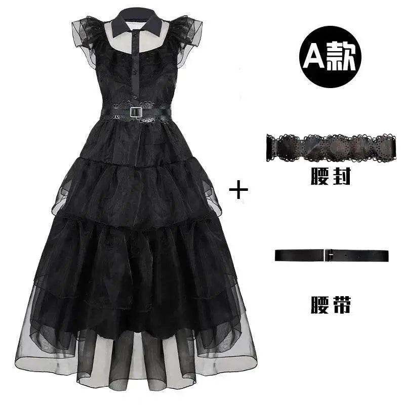  Elegant Wednesday Addams Cosplay Uniform CE Toyland EU -  ToylandEU™