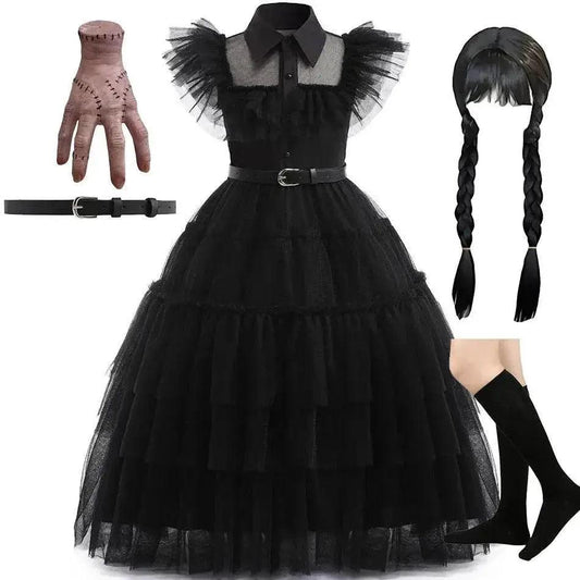  Elegant Wednesday Cosplay 4To6Y Dress Toyland EU -  ToylandEU™