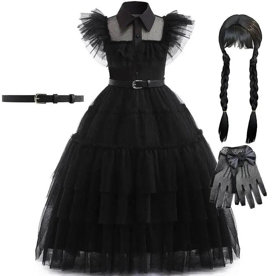  Elegant Wednesday Cosplay 4To6Y Dress Toyland EU -  ToylandEU™
