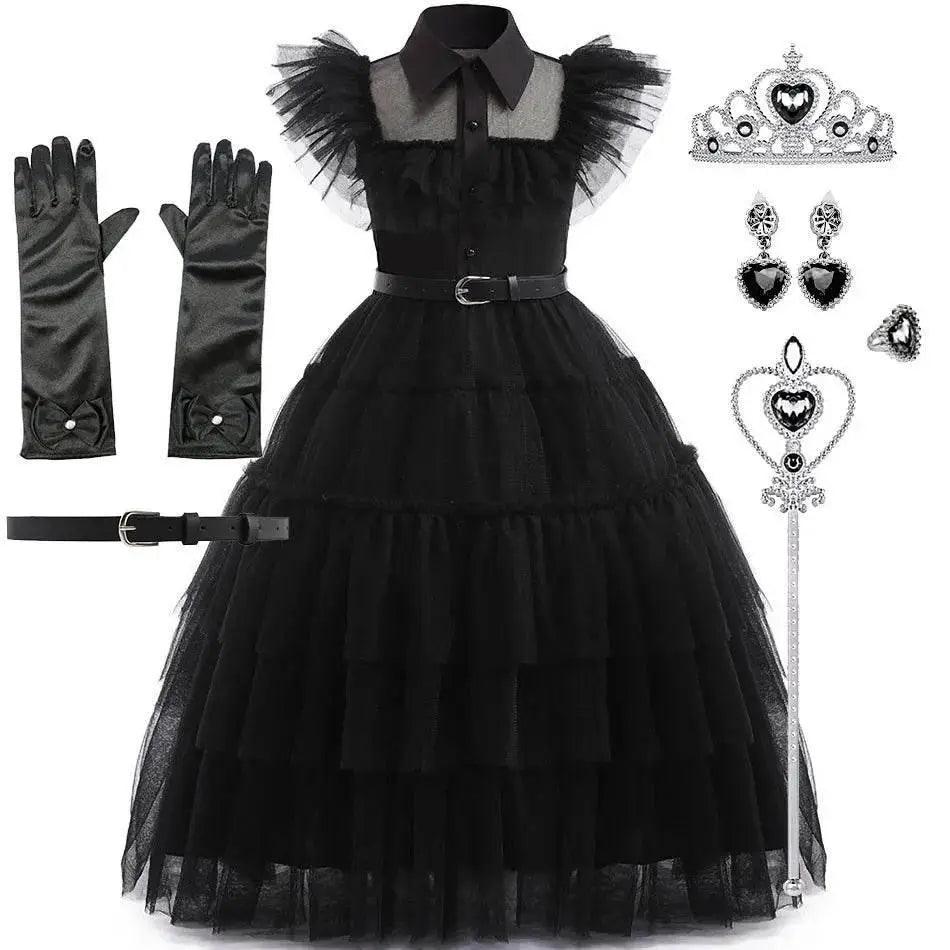  Elegant Wednesday Cosplay 4To6Y Dress Toyland EU -  ToylandEU™