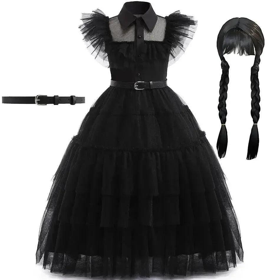  Elegant Wednesday Cosplay 4To6Y Dress Toyland EU -  ToylandEU™