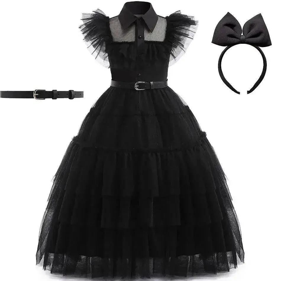  Elegant Wednesday Cosplay 4To6Y Dress Toyland EU -  ToylandEU™
