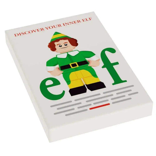  Custom LEGO 2x3 Tile Elf Movie Cover Minifig Scale -  ToylandEU™