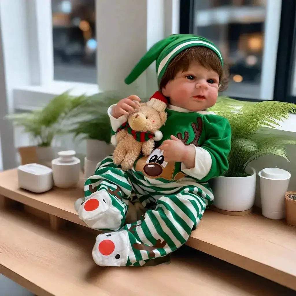 Elijah Reborn Doll 50cm Waterproof Lifelike With Rooted Hair - ToylandEU
