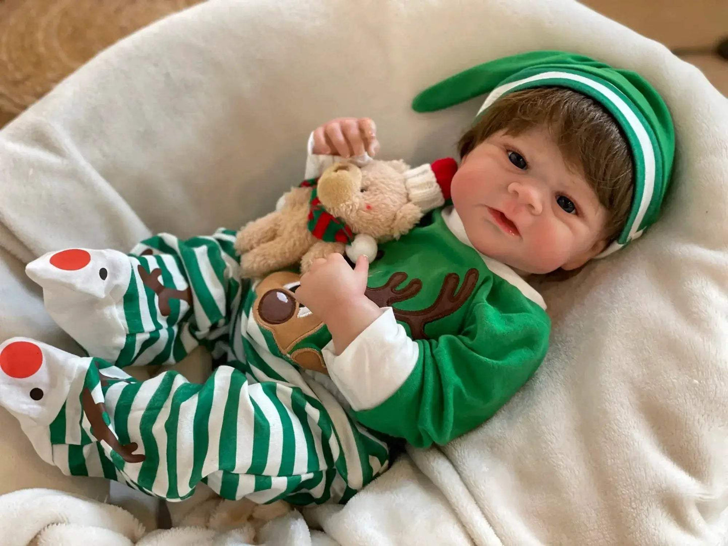 Elijah Reborn Doll 50cm Waterproof Lifelike With Rooted Hair - ToylandEU