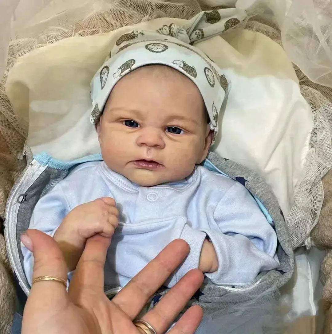 Elijah Reborn Doll Boy Lifelike Vinyl With Painted Hair - ToylandEU