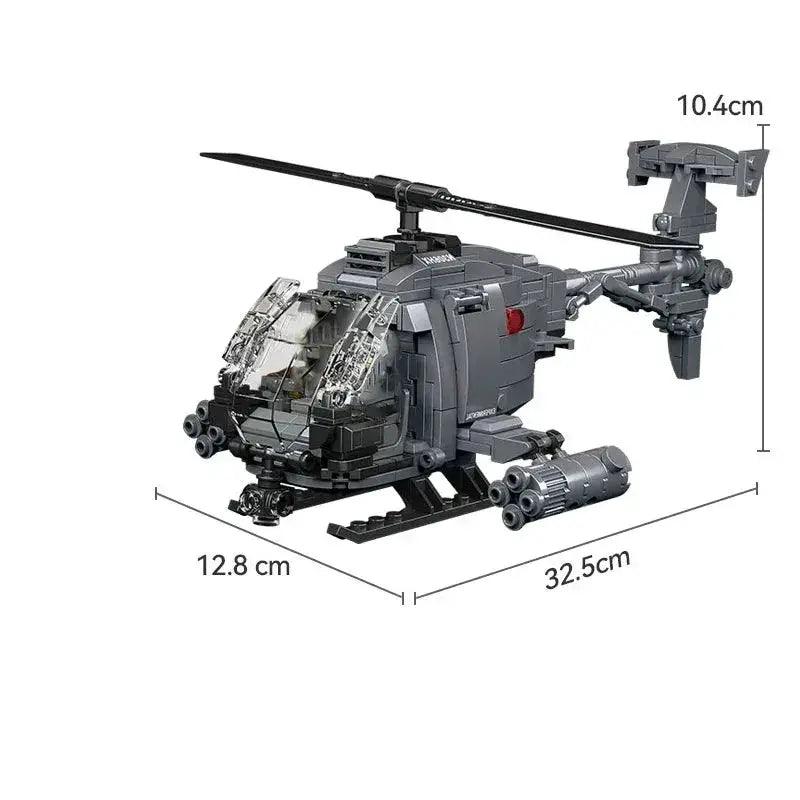  Elite AH6i Aircraft Kit Self Locking Bricks Toyland EU -  ToylandEU™