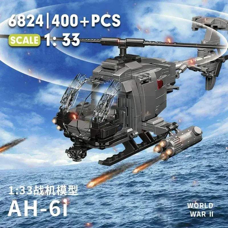  Elite AH6i Aircraft Kit Self Locking Bricks Toyland EU -  ToylandEU™