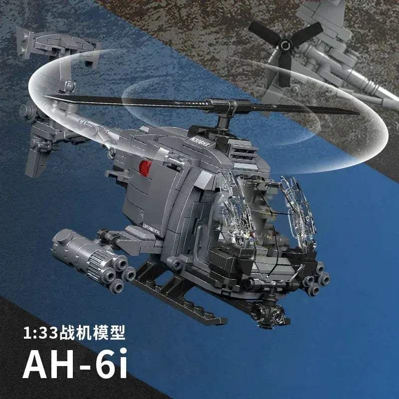  Elite AH6i Aircraft Kit Self Locking Bricks Toyland EU -  ToylandEU™