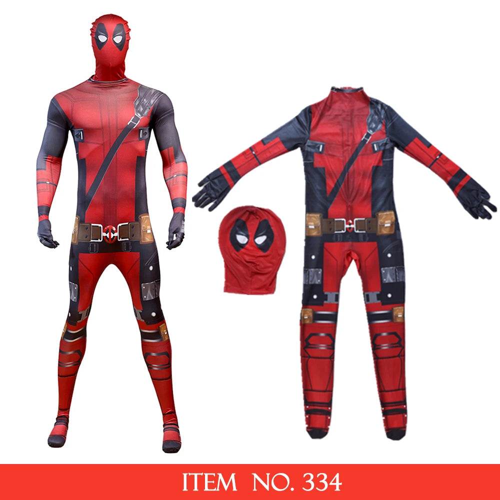 Elite Deadpool Costume Cosplay Jumpsuit Holster For Kids - ToylandEU