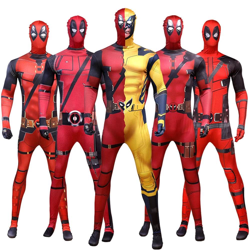 Elite Deadpool Costume Cosplay Jumpsuit Holster For Kids - ToylandEU