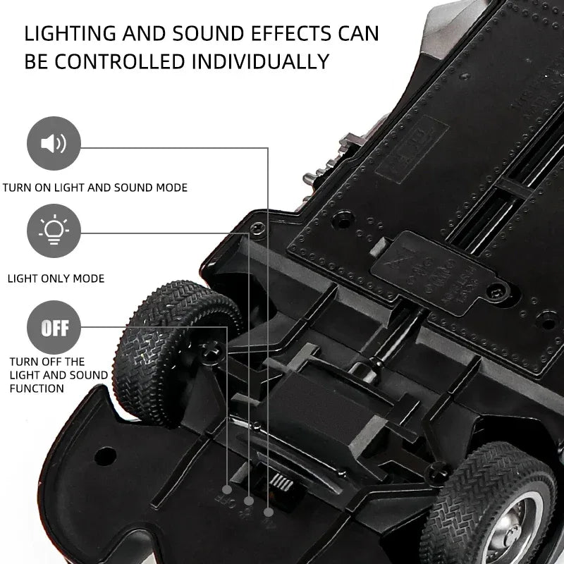 Elite Diecast Batmobile Scale Eighteen Model With Sound And Light For Boyfriend - ToylandEU