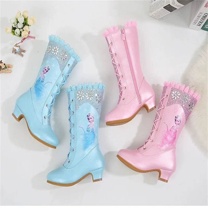 Elite Disney Girls Leather Boots Winter Side Zip For Girls - ToylandEU