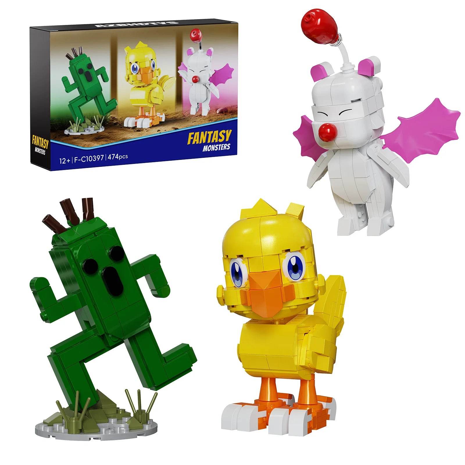 Elite Lego Compatible 3In1 Chokobe Moogle Cactuar for Kids - ToylandEU