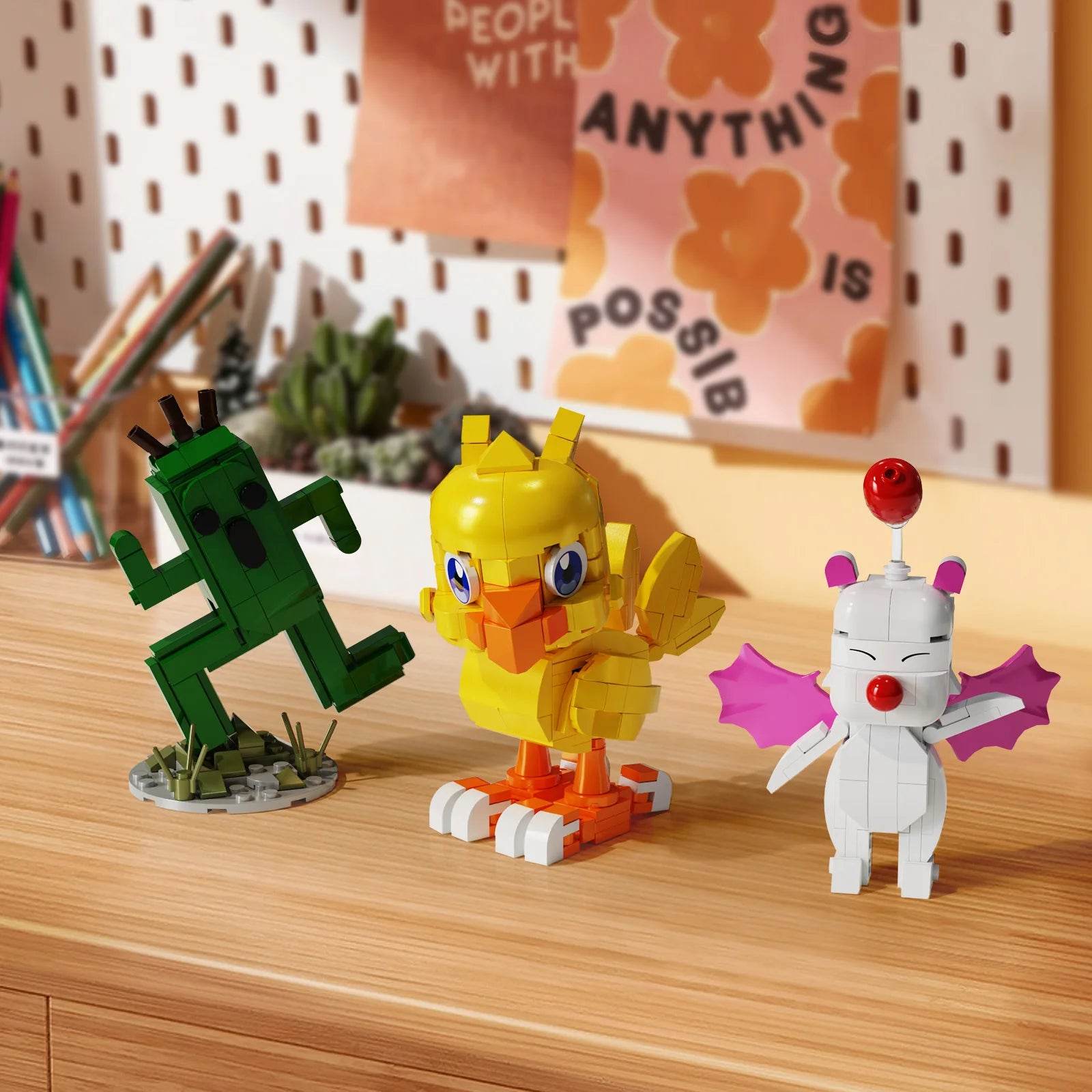 Elite Lego Compatible 3In1 Chokobe Moogle Cactuar for Kids - ToylandEU