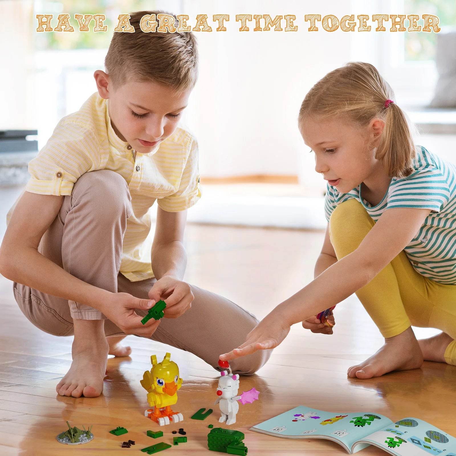 Elite Lego Compatible 3In1 Chokobe Moogle Cactuar for Kids - ToylandEU