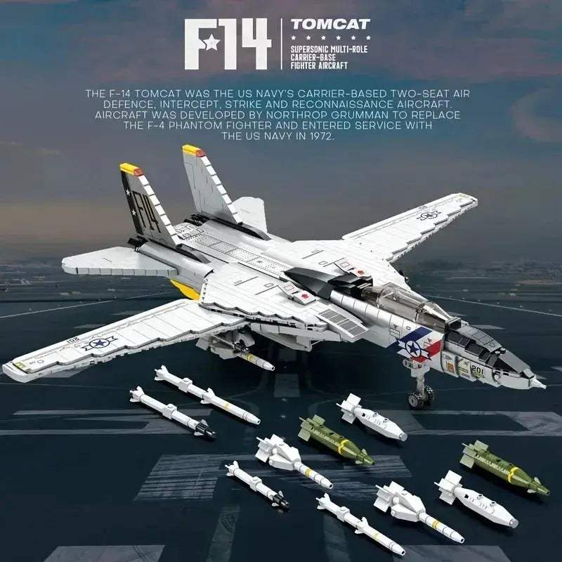  Elite Military Blocks F14 Tomcat Carrier Toyland EU -  ToylandEU™