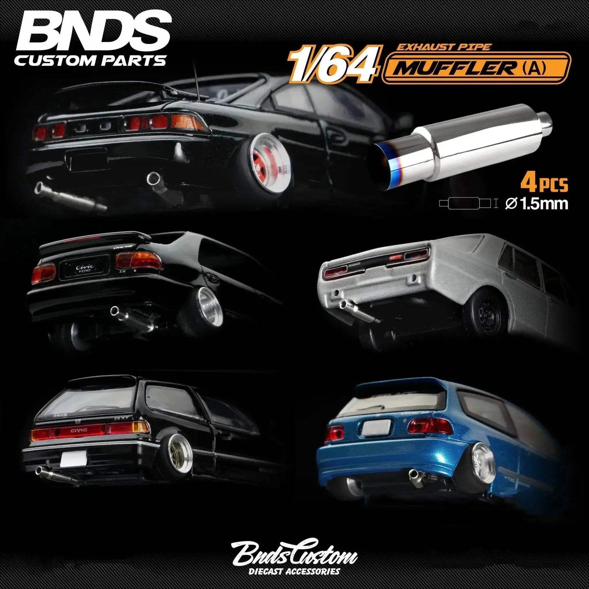  Elite Model Car Parts Exhaust Muffler 1To64 Toyland EU -  ToylandEU™