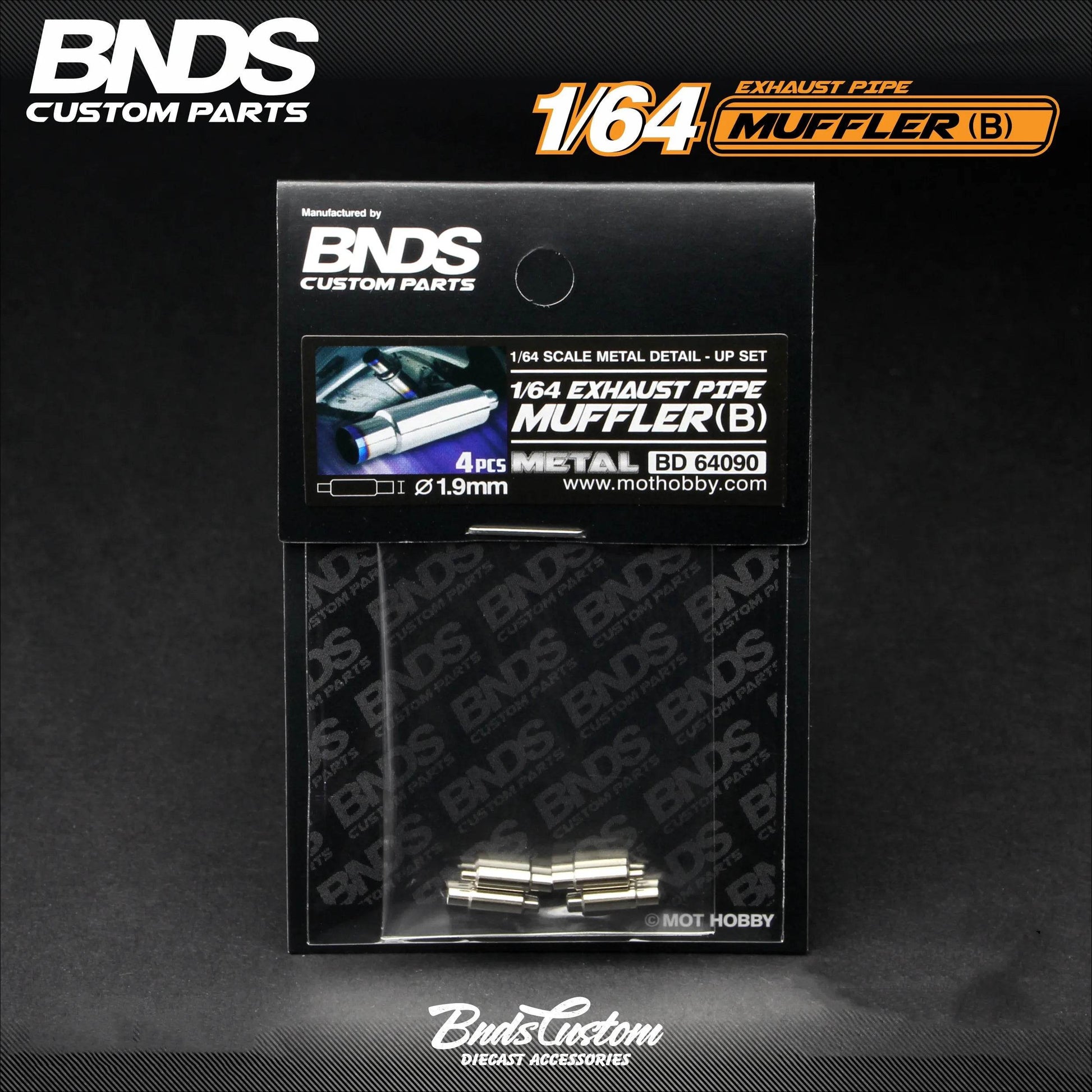 Elite Model Car Parts Racing Style Exhaust Muffler 1To64 - ToylandEU