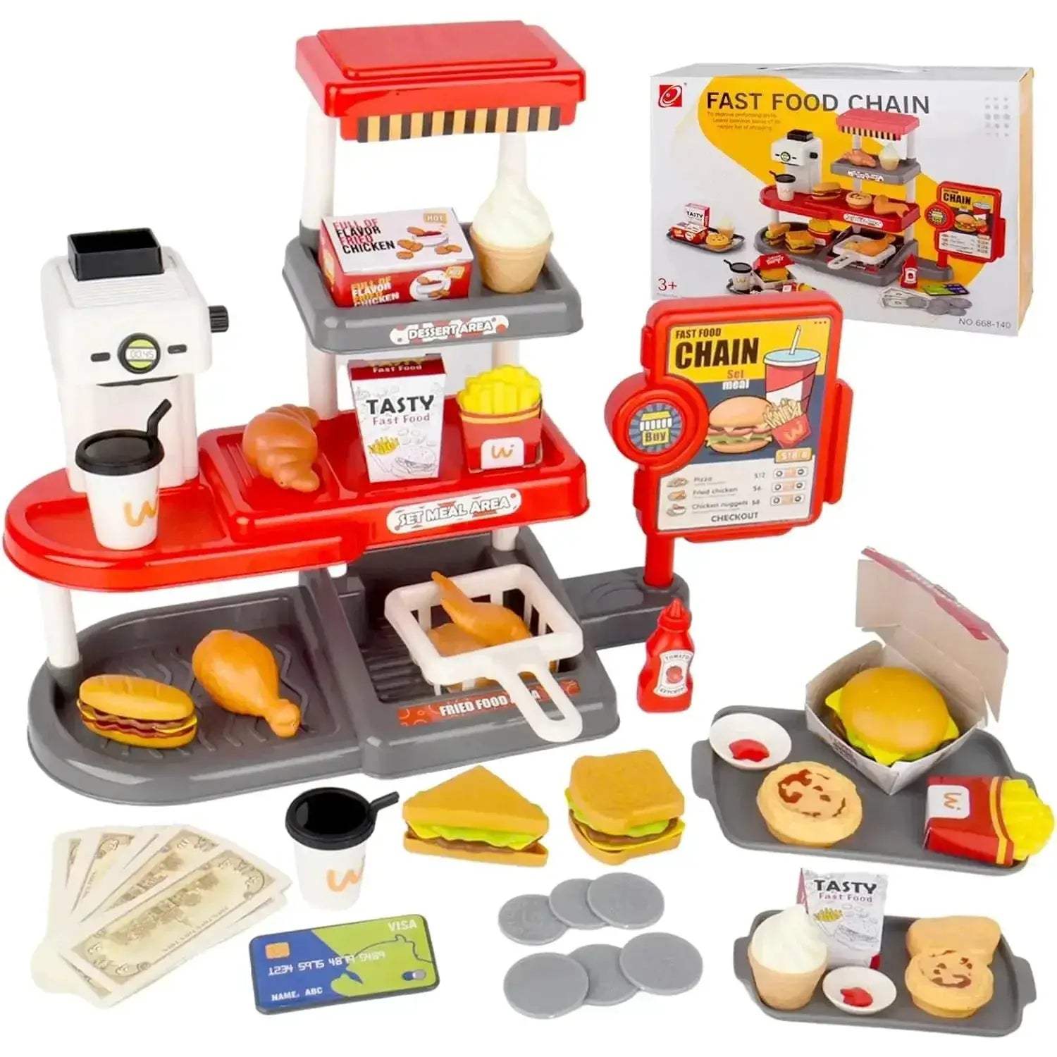  Elite Pretend Play Fast Food Toys 71PieceSet Toyland EU -  ToylandEU™