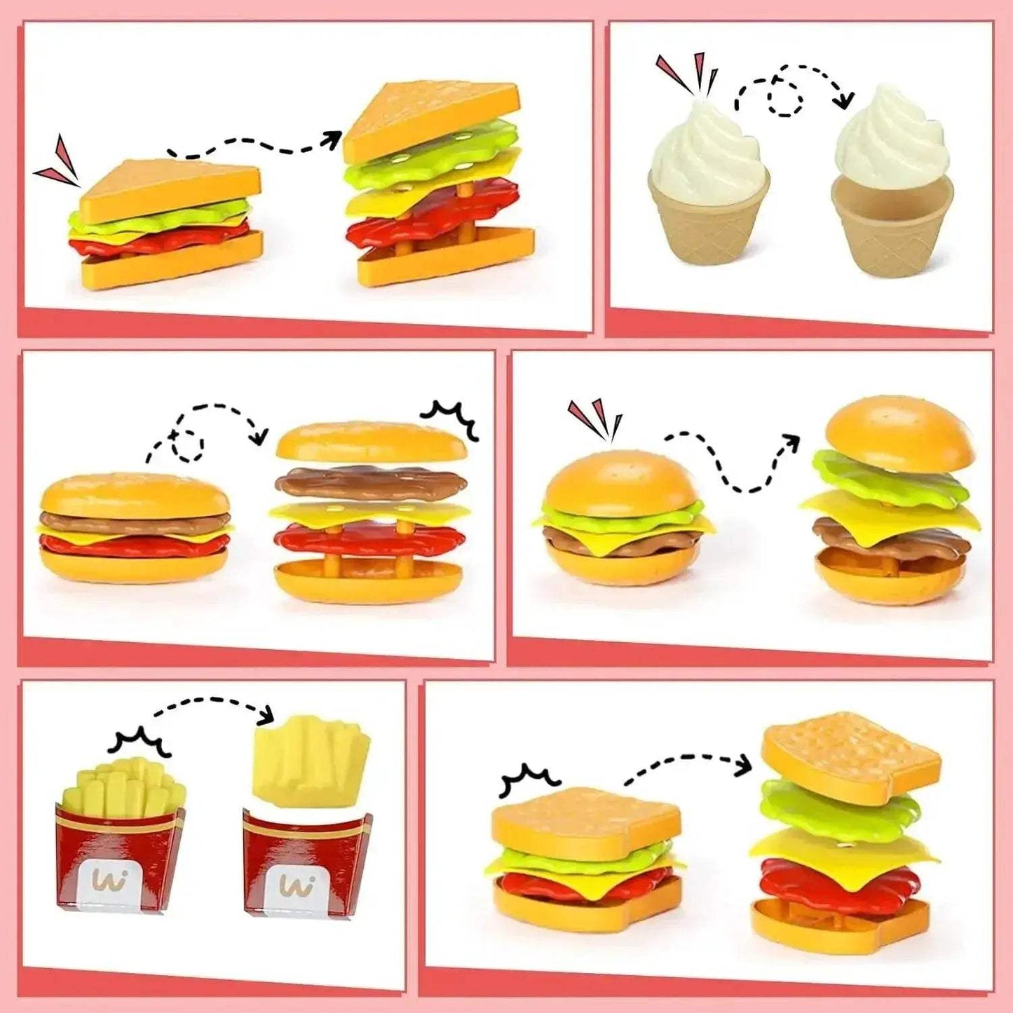  Elite Pretend Play Fast Food Toys 71PieceSet Toyland EU -  ToylandEU™