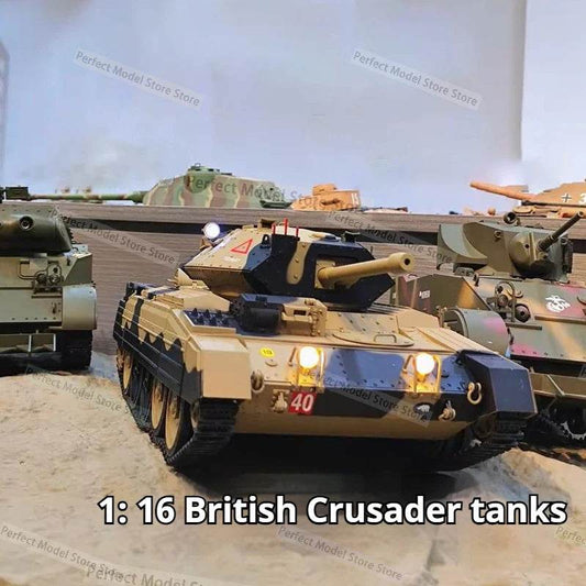 Tanque Elite RC Crusader MkIII com rotação de torre 360 ​​para adultos - ToylandEU