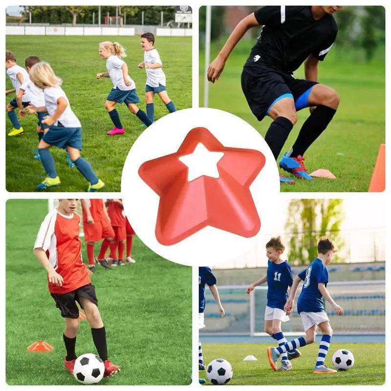 Elite Soccer Agility Cones Five Point Star Markers For Training - ToylandEU