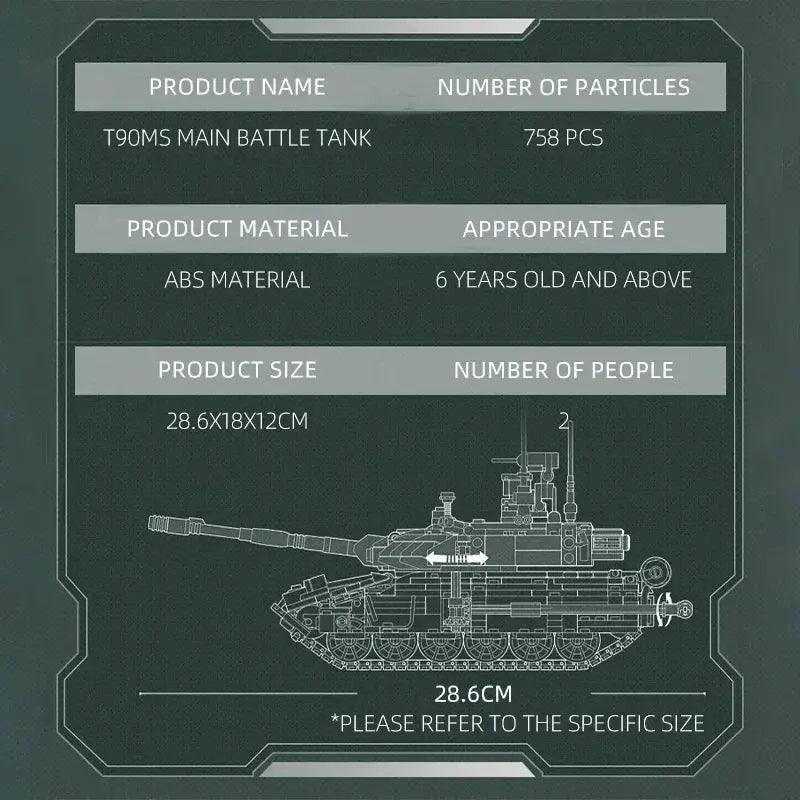  Elite T90MS Military Building Blocks Tank Toyland EU -  ToylandEU™