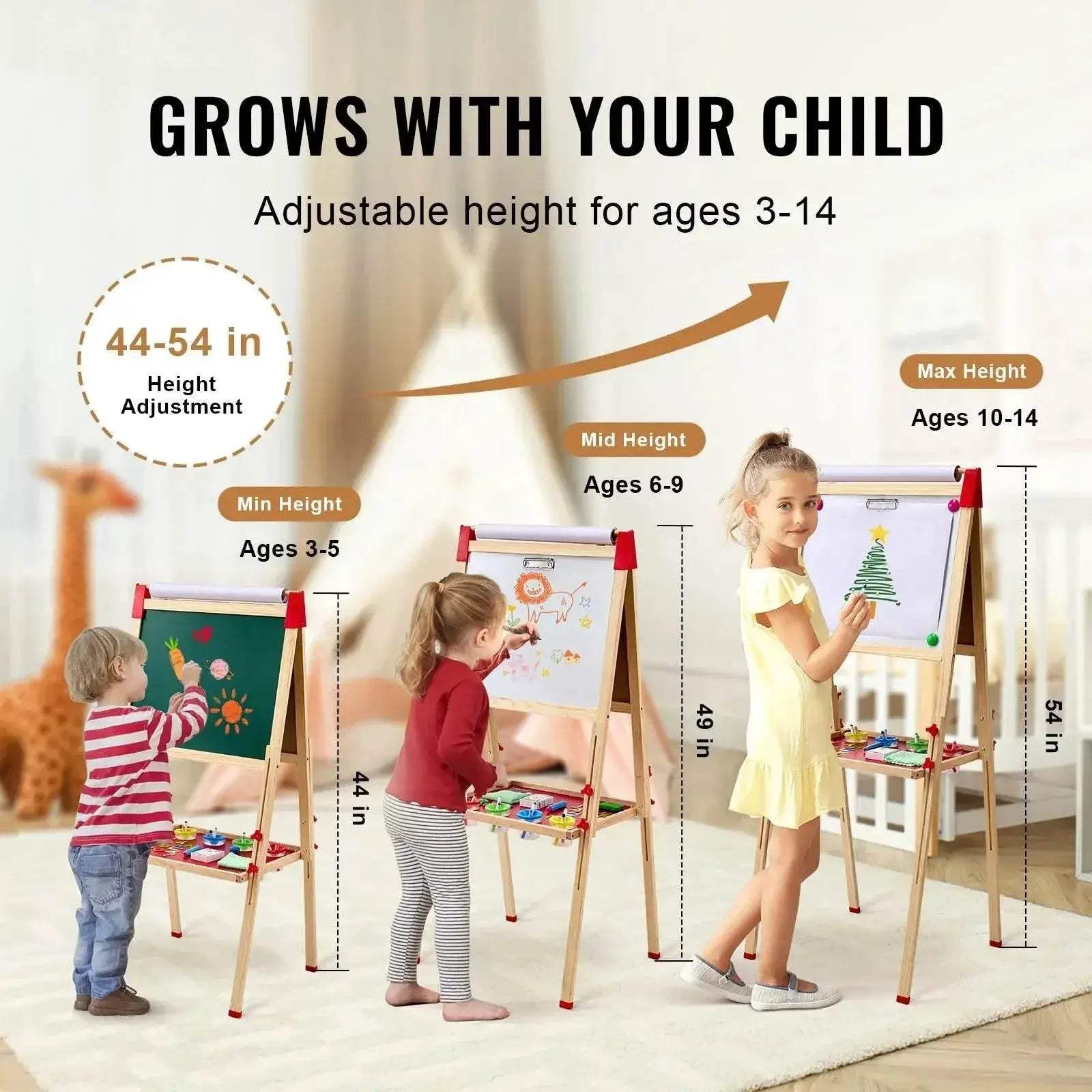  Elite Wooden Magnetic Drawing Board 2 Sided Toyland EU -  ToylandEU™
