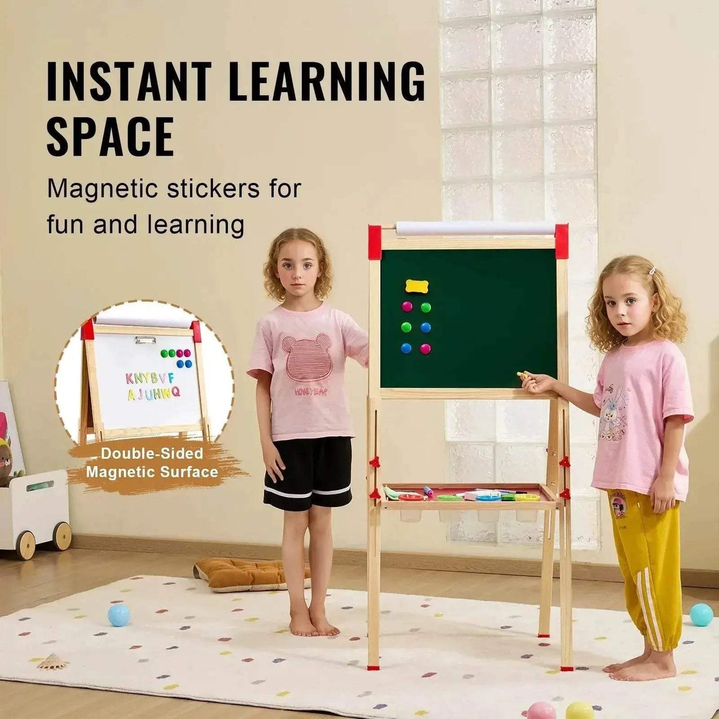  Elite Wooden Magnetic Drawing Board 2 Sided Toyland EU -  ToylandEU™