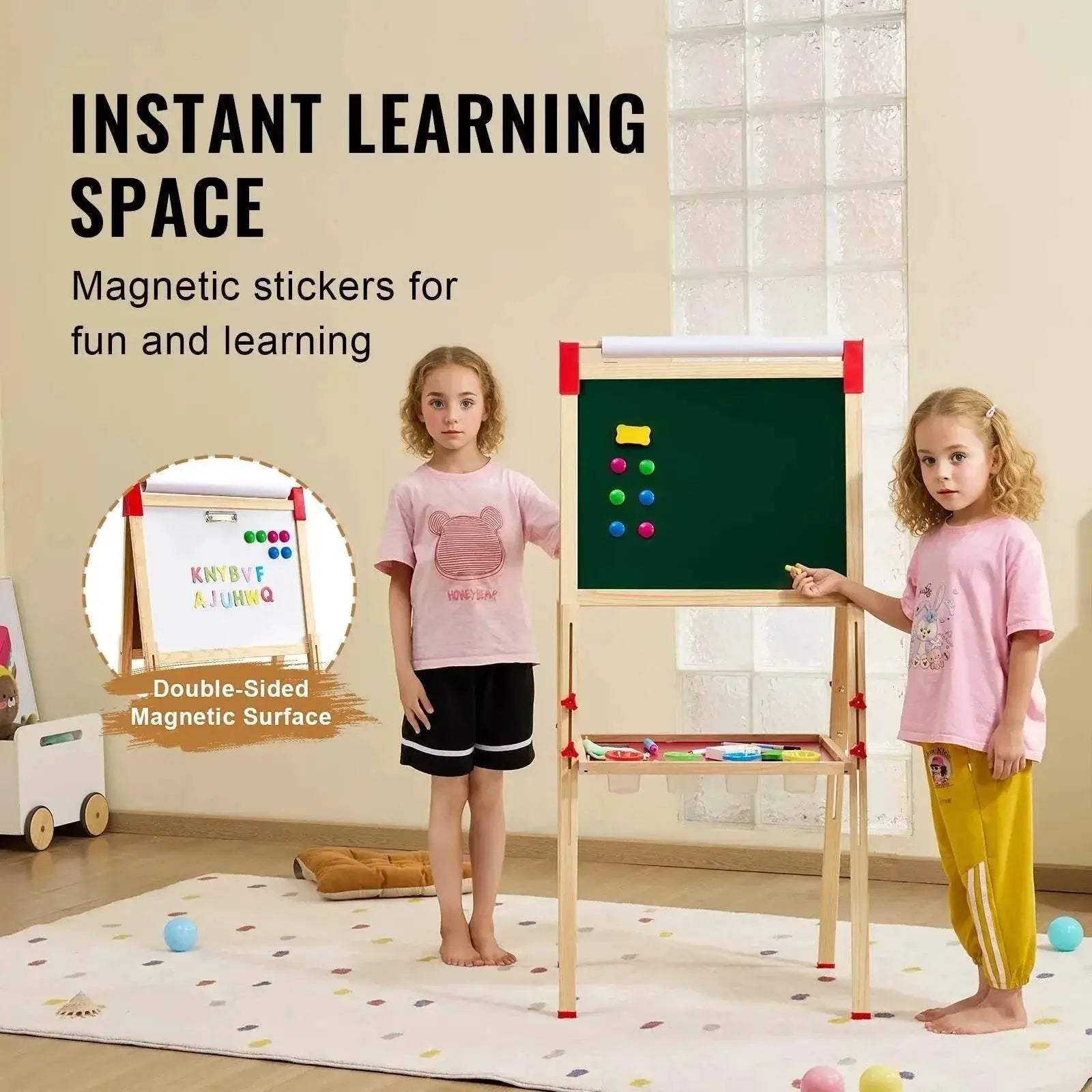  Elite Wooden Magnetic Drawing Board 2 Sided Toyland EU -  ToylandEU™
