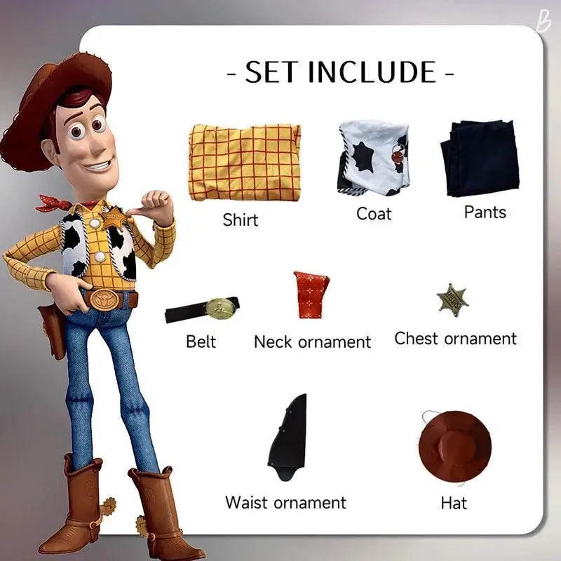  Elite Woody Jessie Cosplay Costume 3 Piece Toyland EU -  ToylandEU™